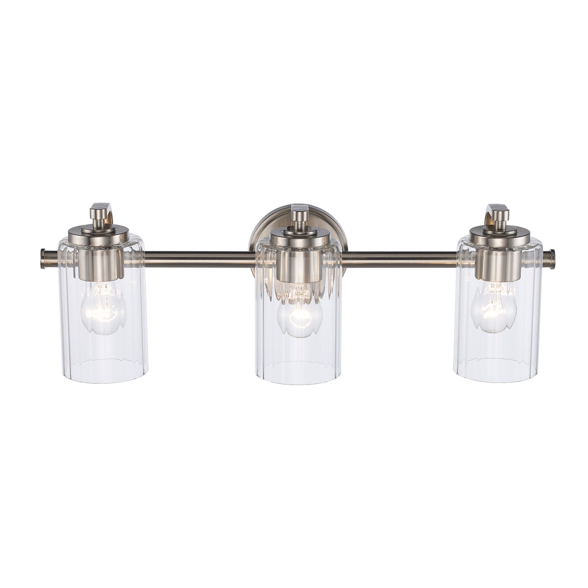Trans Globe Lighting 22793 BN Solvante 3 Light Brushed Nickel Bath Vanity Wall Light front view