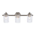 Trans Globe Lighting 22793 BN Solvante 3 Light Brushed Nickel Bath Vanity Wall Light front view