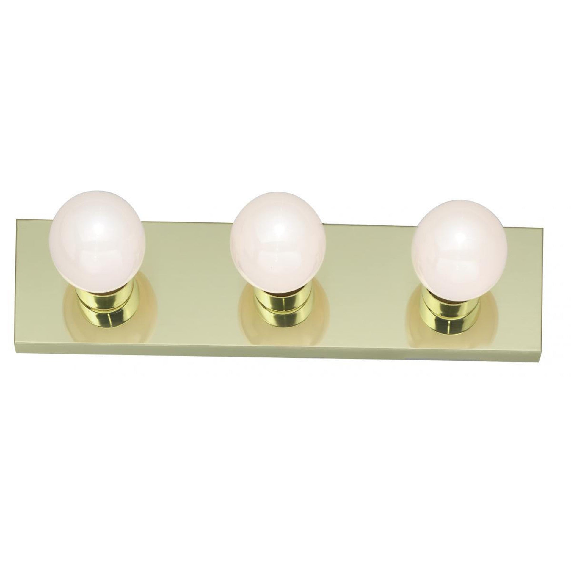 Nuvo SF77-188 3 Light 18" Vanity Strip light Fixture, 120 Voltage, Polished Brass Finish