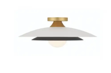 Eurofase Lighting 46815-019 Welsh 1 Light LED Flush Mount 18" Sconce, Wattage 10W, Color Temperature 3000K, White Finish
