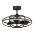 Maxim Lighting 61002BK Corona Black LED WiFi Fandelight Ceiling Fan - Front View White Background