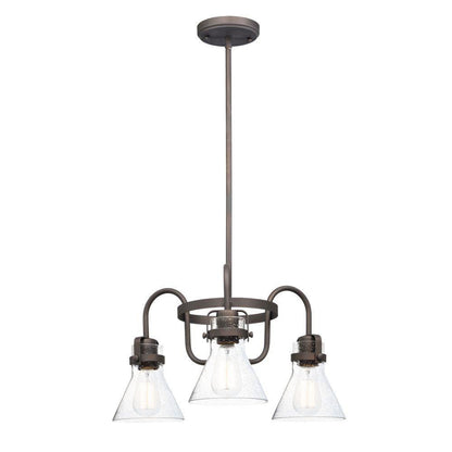 Maxim Lighting 26116CDOI Seafarer 3 Light Oil Rubbed Bronze Chandelier Ceiling Light