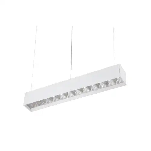 Eurofase Lighting 23370-012 25-in Linear LED Pendant, Voltage120V, Lumens 1800 lm, Color Temperature 3500K, Wattage 432W, White Finish