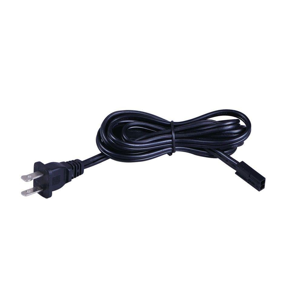 Maxim Lighting 53885BK CounterMax 72 Inch Black Under Cabinet Power Cord