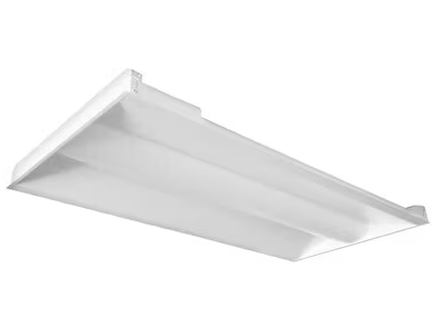Eiko VOL24/PS50/FCCT/HD-EM8 2x4 Volumetric Troffer with 8W Emergency Battery, Selectable Wattage 50/40/32W, 80CRI, Multi-Color Temperature, Voltage 120-347V, 0-10V Dimming