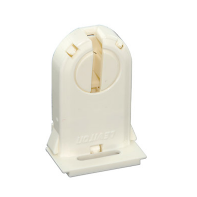 Leviton 23660-OSL Linear fluorescent lampholder, T8/T12 (G13 base) medium bi-pin with lamp-lock, tall profile (30mm) lamp center; slide-on mounting; 660W-600V; white.