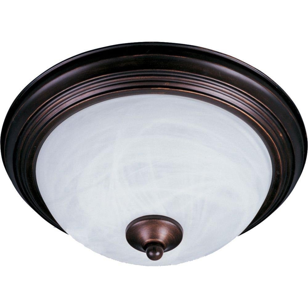 Maxim Lighting 5849MRSN Essentials 2 Light 11.5 Inch Satin Nickel Flush Mount Ceiling Light