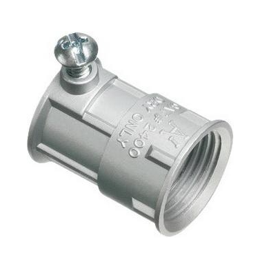 Arlington 2400 1/2" Die Cast Zinc Conduit Combination Coupling