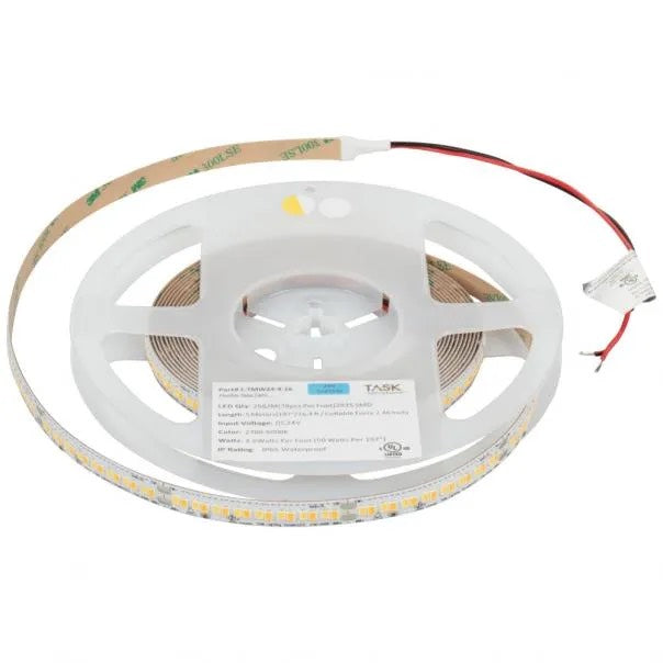 Task Lighting LT400W24V016-TW LED Strip Light, 16.4FT Reel, Color Temperature 27K-50K, Wattage 3.8W / FT, 400 Lumens / FT, Voltage 24V