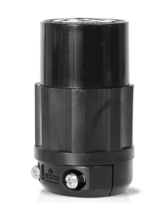 Leviton 2413-B Industrial Grade Locking Connector, 20A, 3P, NEMA L14-20R,  Black, 125/250V