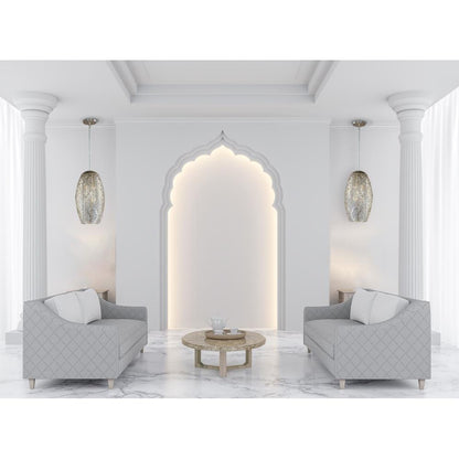 Maxim Lighting 24151BCGS Arabesque 6 Light 13 inch Golden Silver Pendant Ceiling Light lifestyle living room