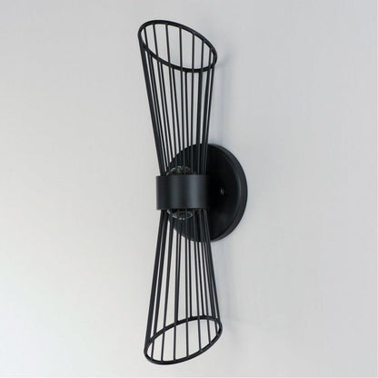 Maxim Lighting 24171BK Zeta 2 Light 16 Inch Black Wall Sconce - Side View