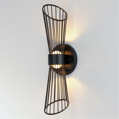 Maxim Lighting 24171BK Zeta 2 Light 16 Inch Black Wall Sconce - Illuminated