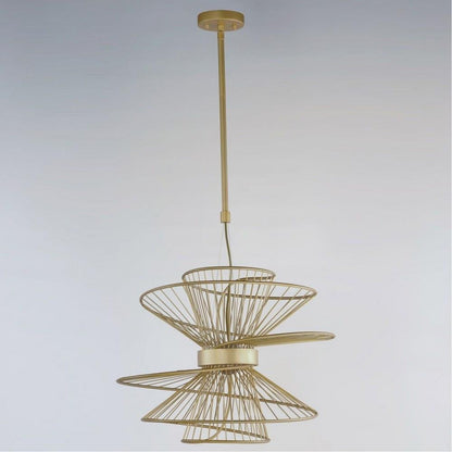 Maxim Lighting Zeta 2 Light 22 inch LED Pendant - Natural Aged Brass Finish