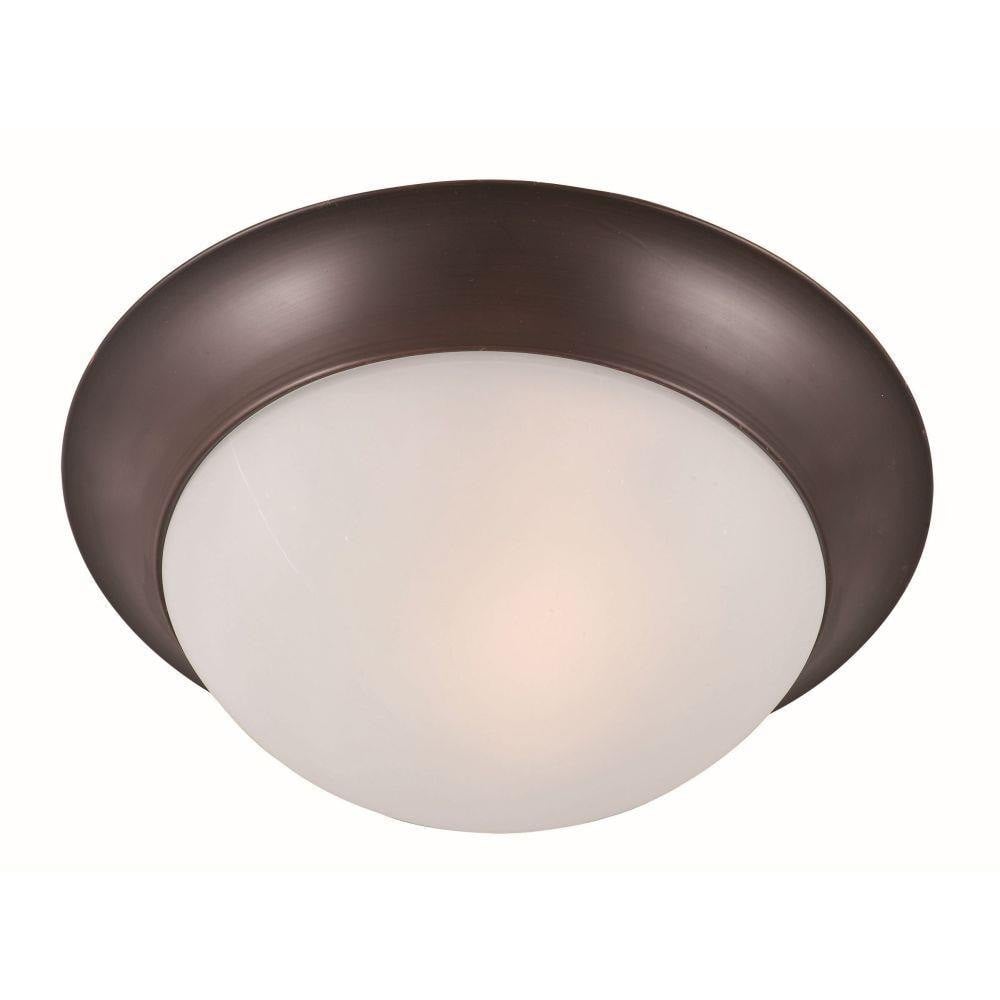Maxim Lighting 5850FTOI Essentials 1 Light 12 Inch Oil Rubbed Bronze Flush Mount Ceiling Light