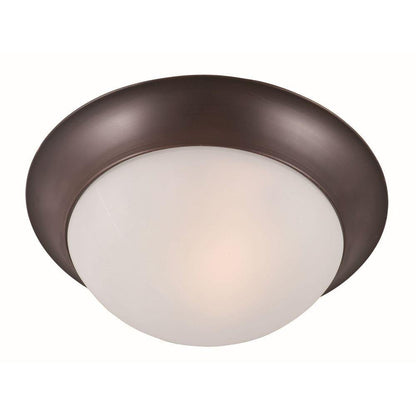 Maxim Lighting 5850FTOI Essentials 1 Light 12 Inch Oil Rubbed Bronze Flush Mount Ceiling Light