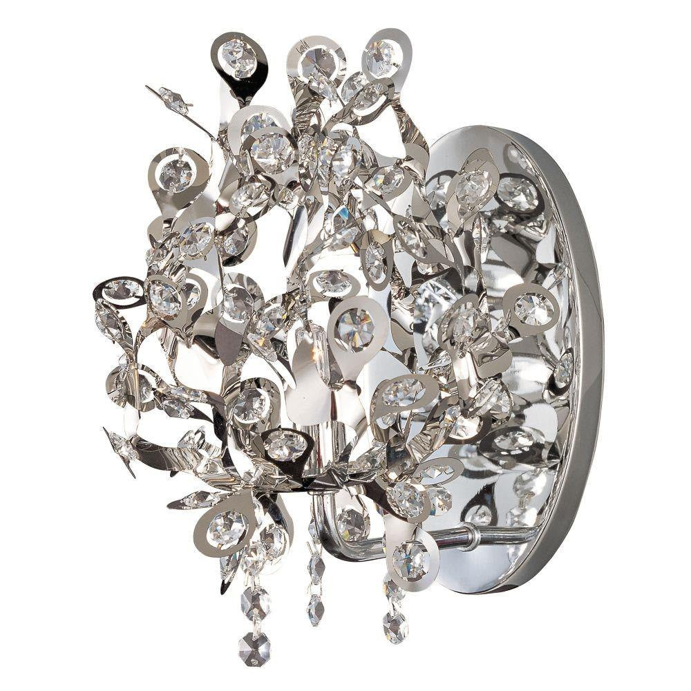 Maxim Lighting 24202BCPC Comet 1 Light Polished Chrome Wall Sconce with Beveled Crystal