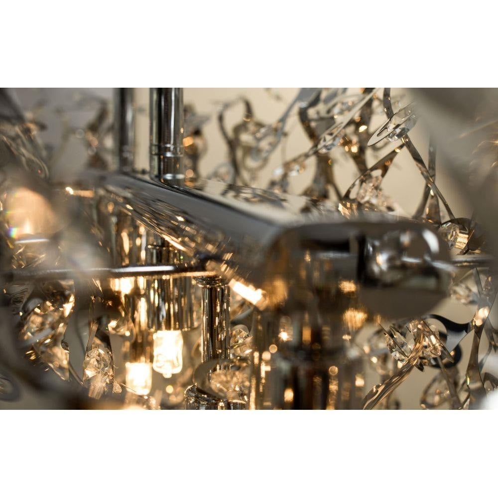Maxim Lighting 24206BCPC Comet 7 Light Polished Chrome Chandelier - Beveled Crystal Detail Close-Up