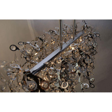 Maxim Lighting 24206BCPC Comet Chandelier - Angled Interior Detail View