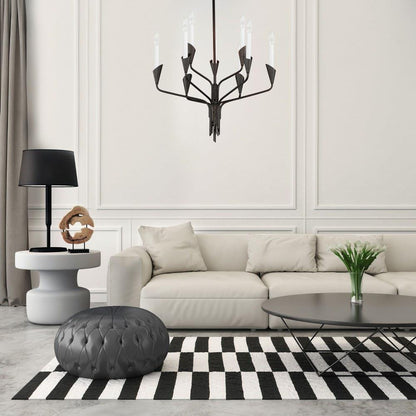 Maxim Lighting 24349BK Calyx 9 Light Black Chandelier Ceiling Light - Lifestyle Room Setting