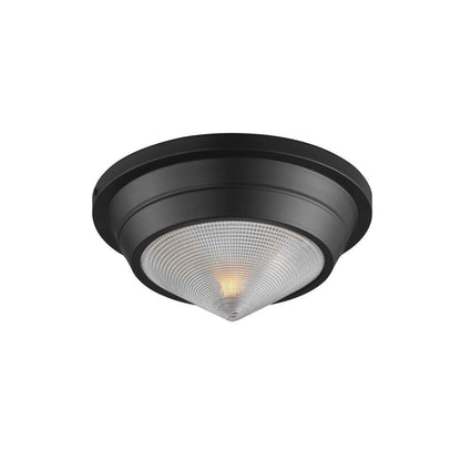 Maxim Lighting 10390PRBK Hargreaves 1 Light 10 Inch Black Flush Mount Ceiling Light