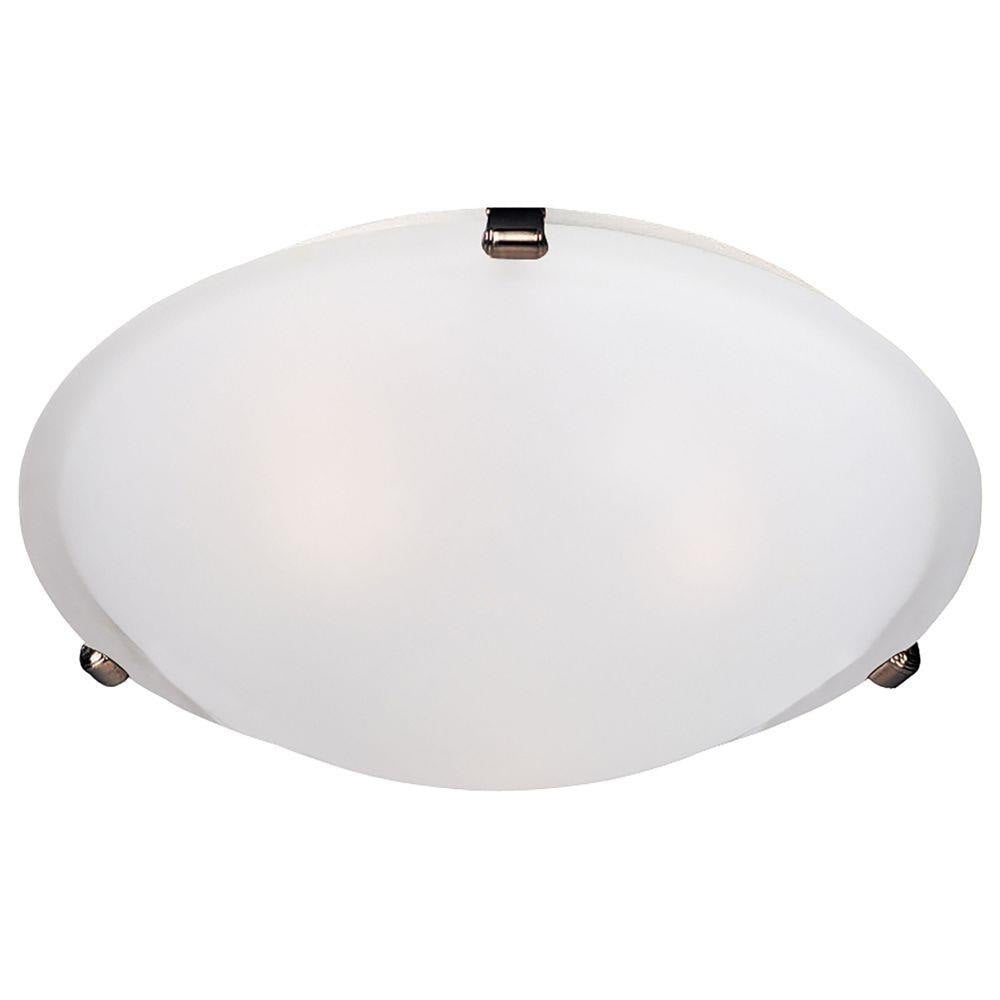 Maxim Lighting 11060MRSN Malaga 4 Light 20 Inch Satin Nickel Flush Mount Ceiling Light