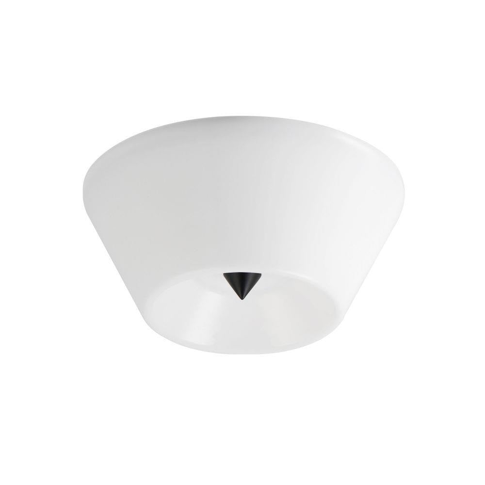 Maxim Lighting 11150WTNAB Tack 1 Light 10 Inch Natural Aged Brass Flush Mount Ceiling Light - White background product view