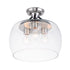 Maxim Lighting 26130CLBZAB Goblet 3 Light 13.5 Inch Semi-Flush Mount Ceiling Light