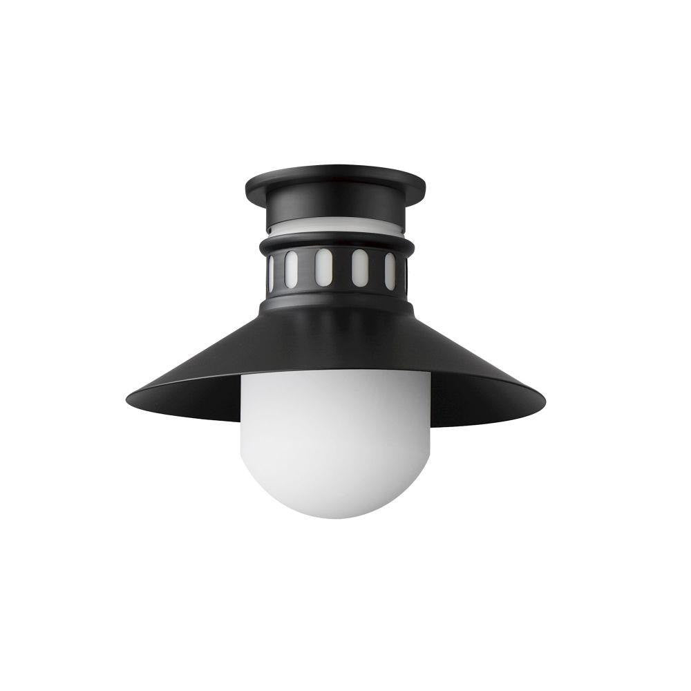 Maxim Lighting 35120SWBK Admiralty 1 Light 12 Inch Matte Black Outdoor Flush Mount