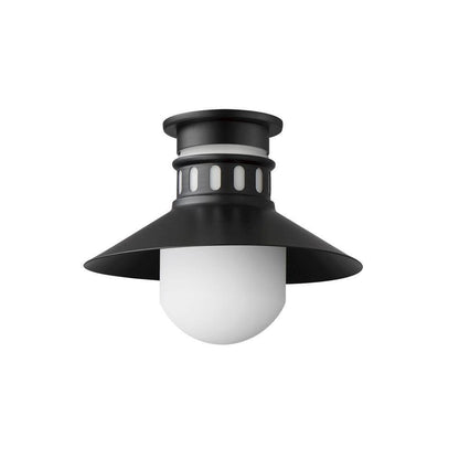 Maxim Lighting 35120SWBK Admiralty 1 Light 12 Inch Matte Black Outdoor Flush Mount