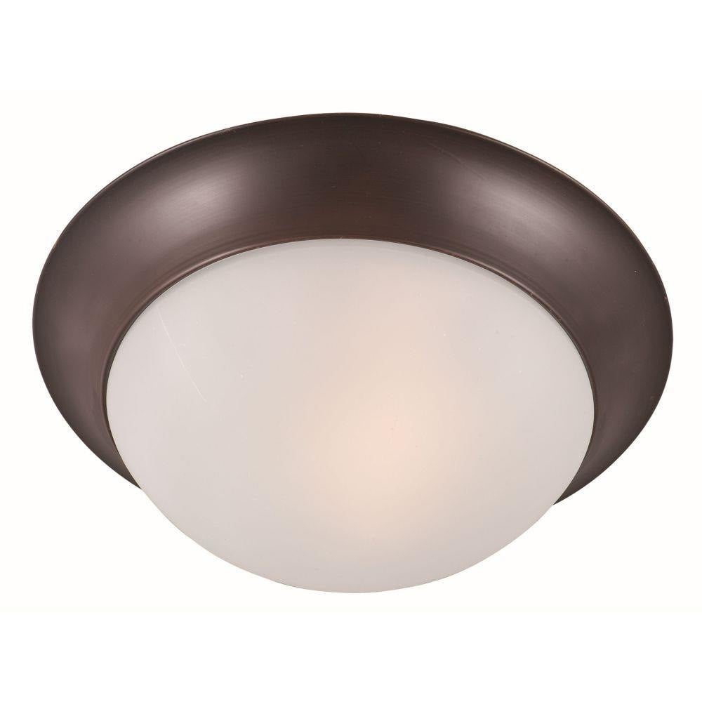 Maxim Lighting 5851FTSN Essentials 2 Light 14 Inch Satin Nickel Flush Mount Ceiling Light