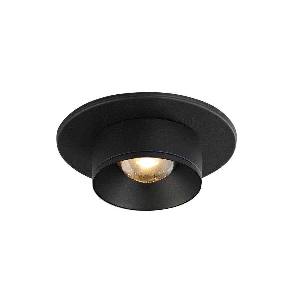 Maxim Lighting 86210BK Caldera 1 Light 3.25 Inch Black LED Flush Mount Ceiling Light