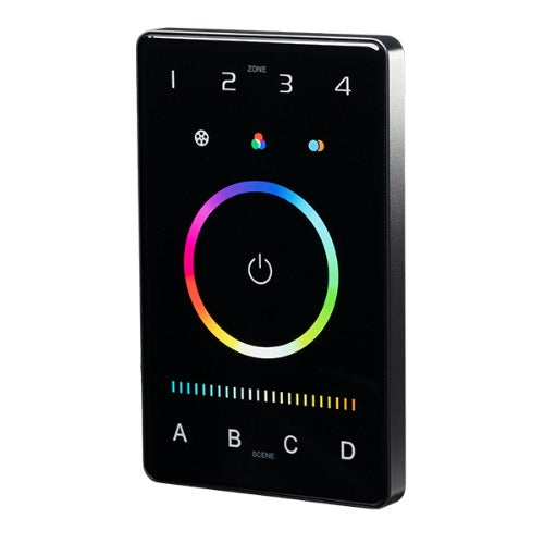 American Lighting CTRLW-DMXB-RGBTW-4Z Wall Mount DMX RGBTW Control Touch Panel