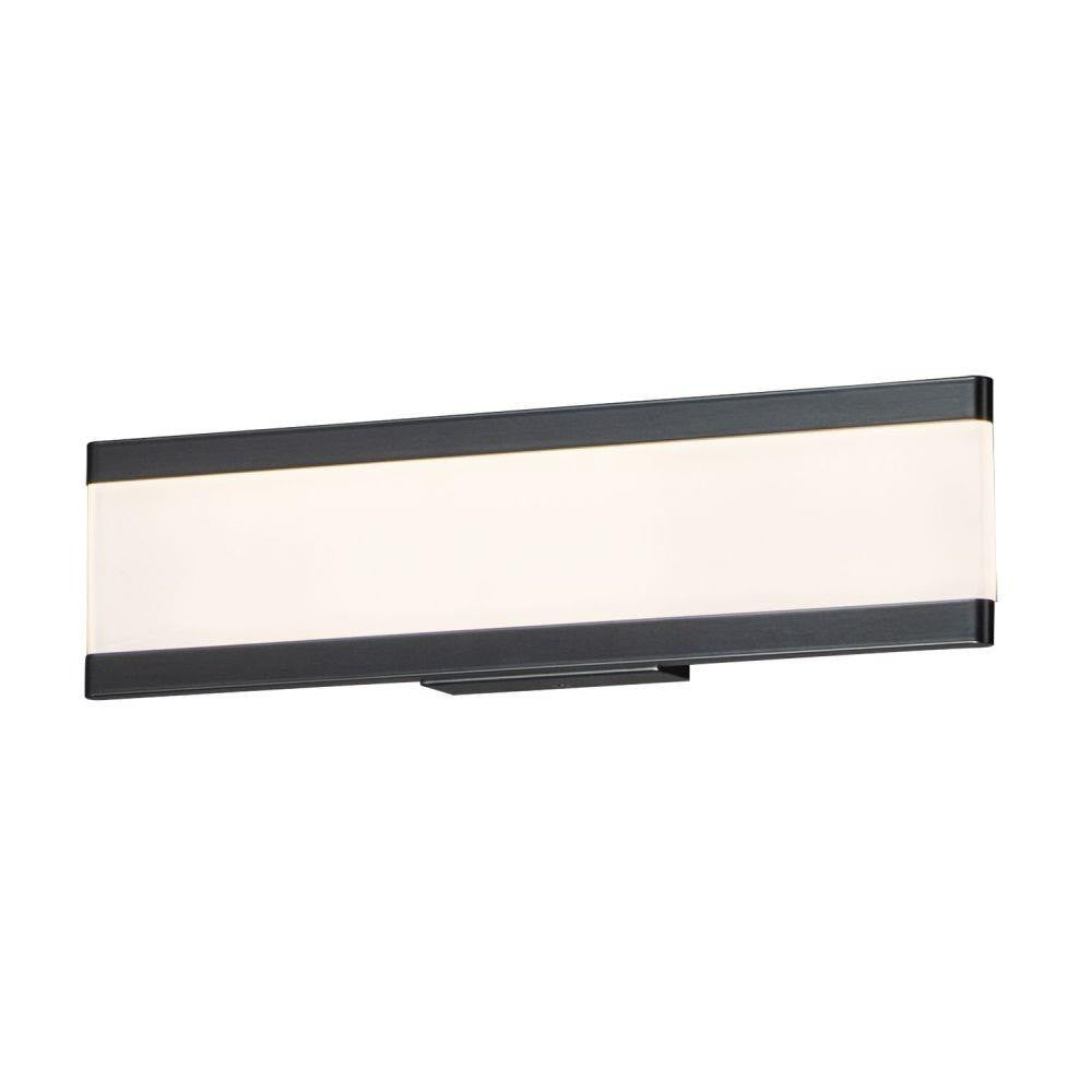 Maxim Lighting 24752FTBK Visor 2 Light 18 inch Black Bath Vanity Wall Light - Front White Background
