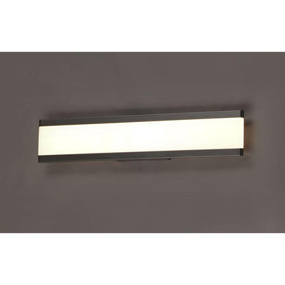 Maxim Lighting 24754FTBK Visor 2 Light 24 Inch Matte Black Bath Vanity Wall Light - Wall Mounted Lit View