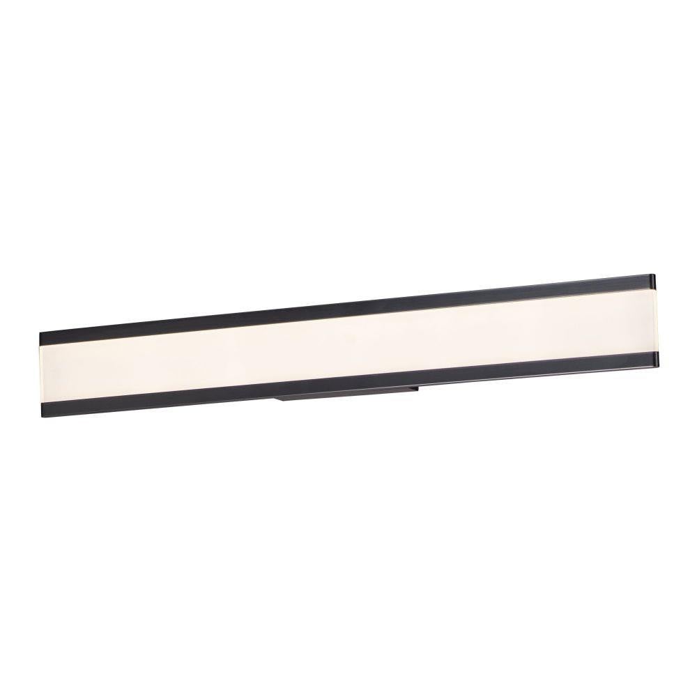 Maxim Lighting 24758FTBK Visor 2 Light 36 Inch Matte Black Bath Vanity Wall Light front view on white background