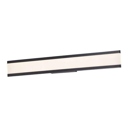 Maxim Lighting 24758FTBK Visor 2 Light 36 Inch Matte Black Bath Vanity Wall Light front view on white background