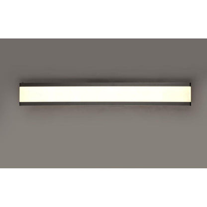 Maxim Lighting 24758FTBK Visor LED Bath Vanity Wall Light illuminated on dark background