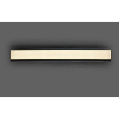 Maxim Lighting 24758FTBK Visor LED Bath Vanity Wall Light front view on dark background