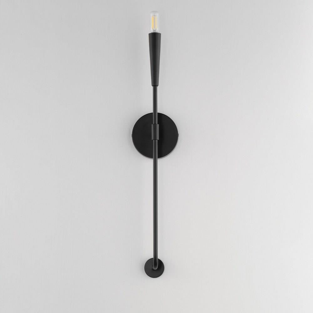 Maxim Lighting 24811BK Vela Black Wall Sconce - Wall Mounted View