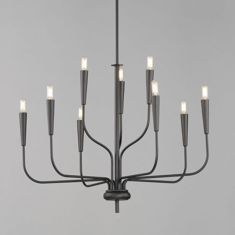 Maxim Lighting 24819SBR Vela 9 Light Chandelier Angle View