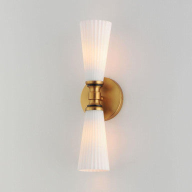 Maxim Lighting 24822SWBKNAB Krevat 2 Light Wall Sconce Angle View