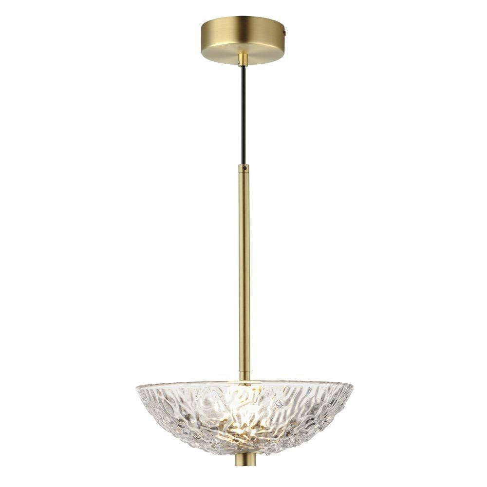 Maxim Lighting 24981TCSBR Metropolis 1 Light 8 inch Satin Brass Pendant Ceiling Light - Full View