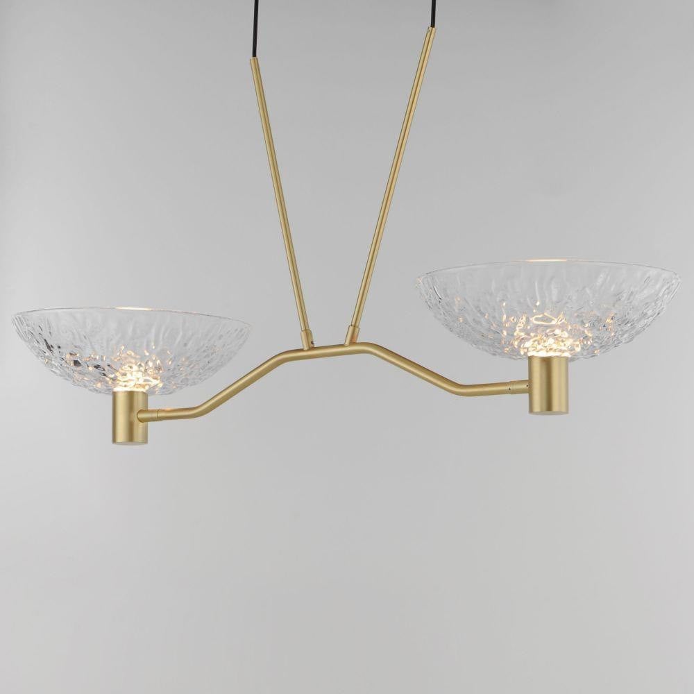 Maxim Lighting 24982TCSBR Metropolis Linear Pendant - Illuminated View