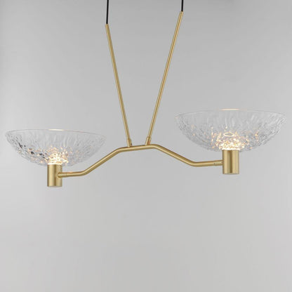 Maxim Lighting 24982TCSBR Metropolis Linear Pendant - Illuminated View