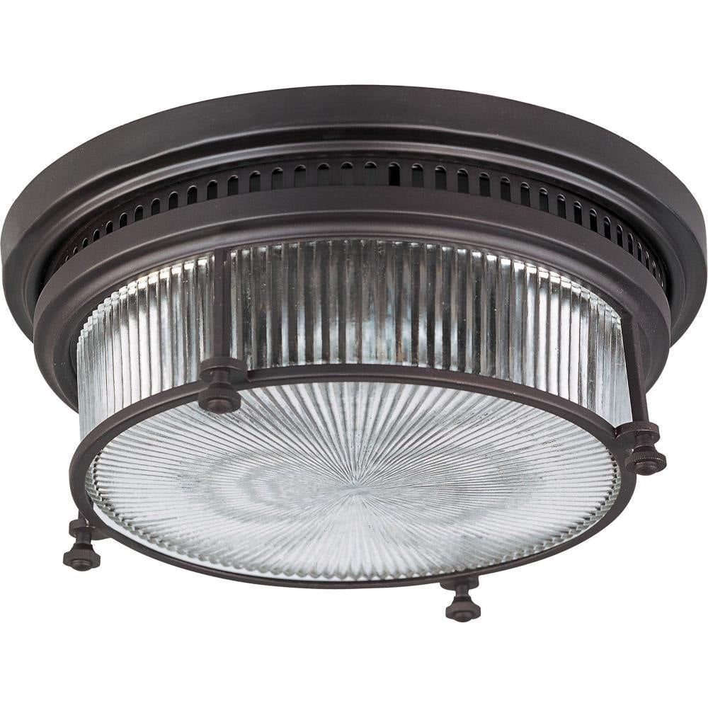 Maxim Lighting 25000CLSN Hi-Bay 2 Light 13 Inch Satin Nickel Flush Mount Ceiling Light