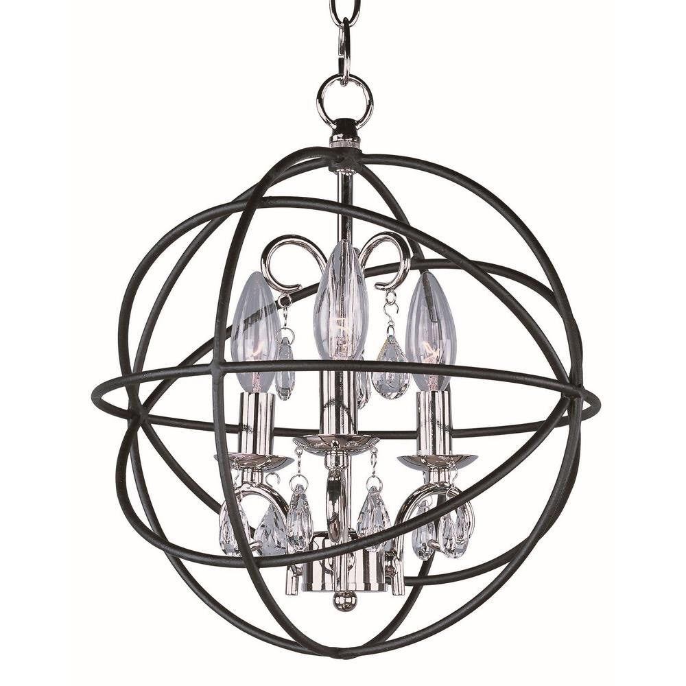 Maxim Lighting 25140ARPN Orbit Chandelier Close-Up Front View