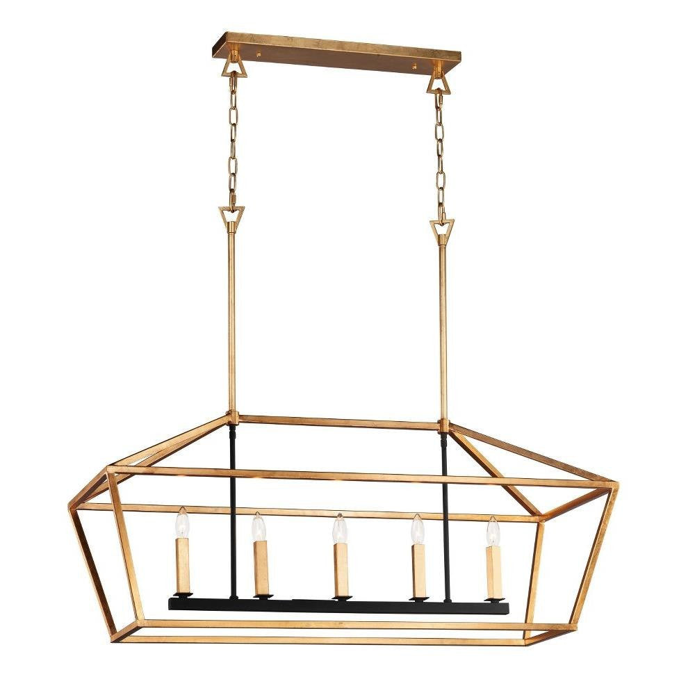 Maxim Lighting 25157TXBPN Abode 5 Light Chandelier - Front Profile View