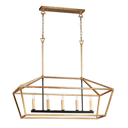 Maxim Lighting 25157TXBPN Abode 5 Light Chandelier - Front Profile View