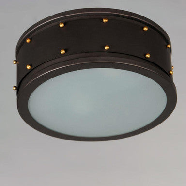 Maxim Lighting 25160OIAB Trestle Flush Mount Ceiling Light straight-on front view